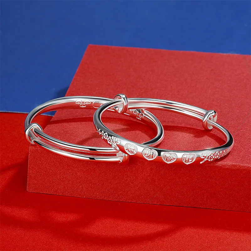 SINO GEM 999 Fine Silver Bangles Kids'-2