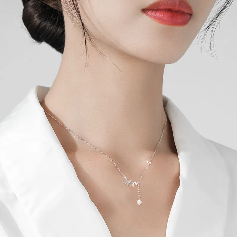 SINO GEM 925 Sterling Silver Necklaces Women's-1