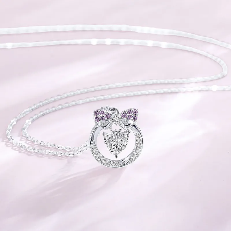 SINO GEM 925 Sterling Silver Necklaces Women's-4