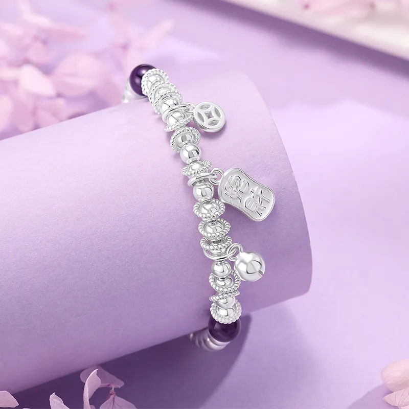 SINO GEM S925 Silver Bracelets Unisex-5