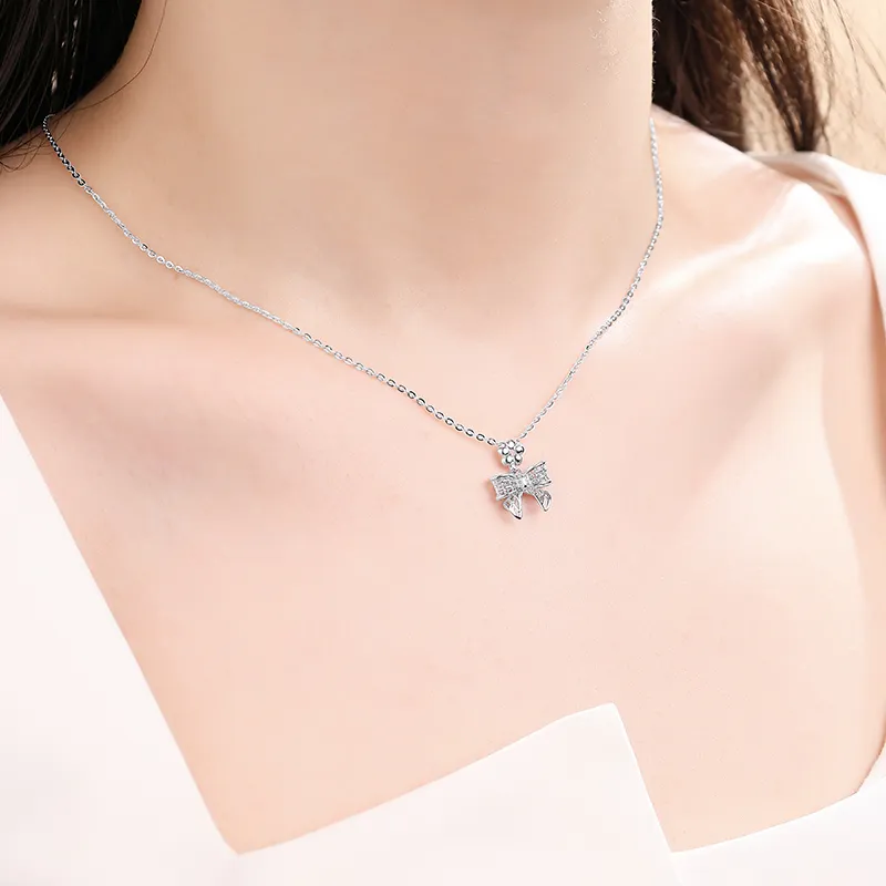 SINO GEM 925 Sterling Silver Necklaces Women's-5
