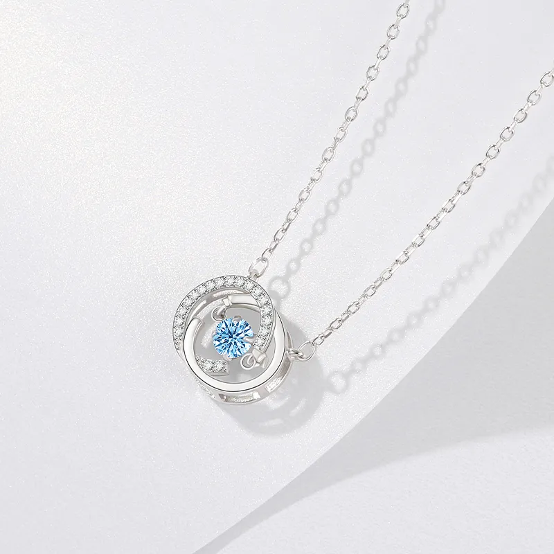 SINO GEM 925 Sterling Silver Necklaces Women's-2