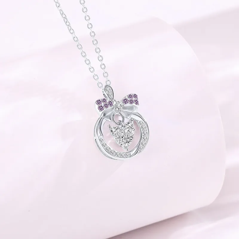 SINO GEM 925 Sterling Silver Necklaces Women's-2