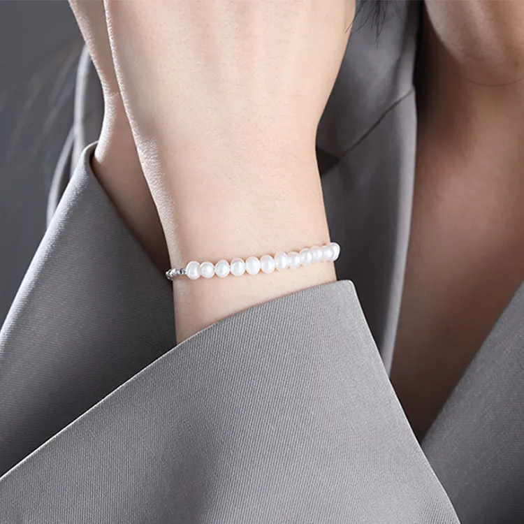 Chinese Jewelry Freshwater Pearl Bracelets Women's-4