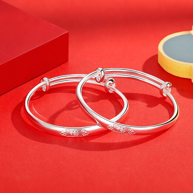 SINO GEM 999 Fine Silver Bangles Kids'-1