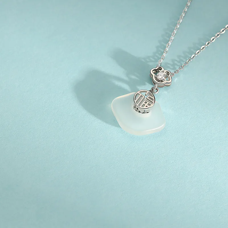 SINO GEM Chalcedony Necklaces Women's-5