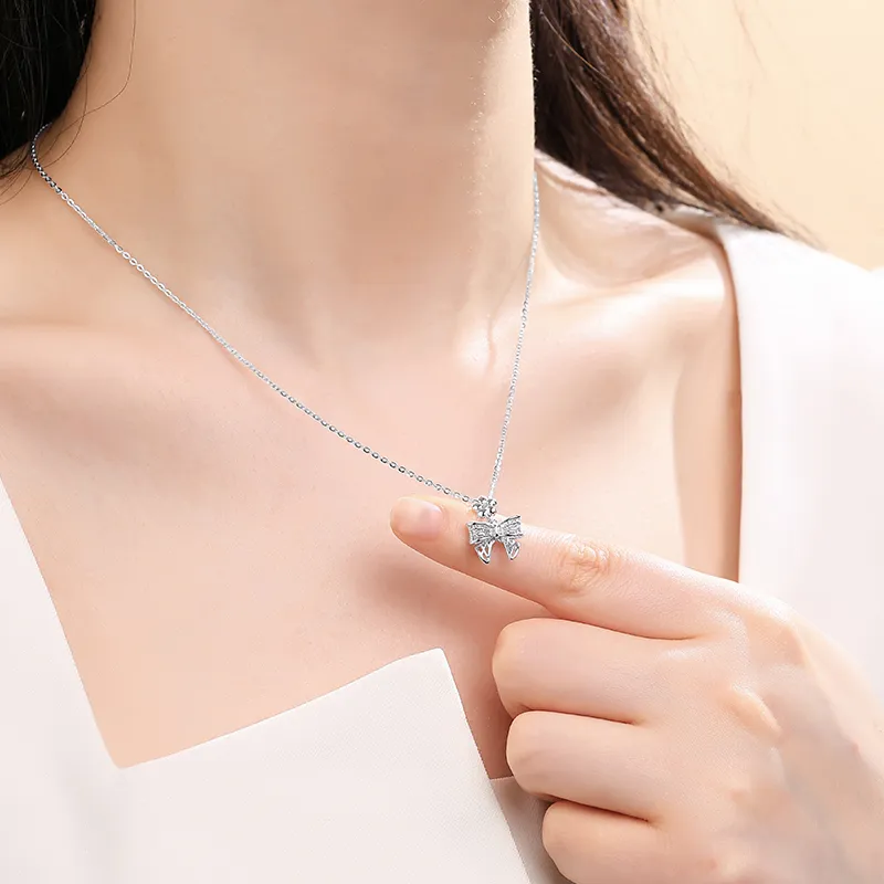 SINO GEM 925 Sterling Silver Necklaces Women's-6