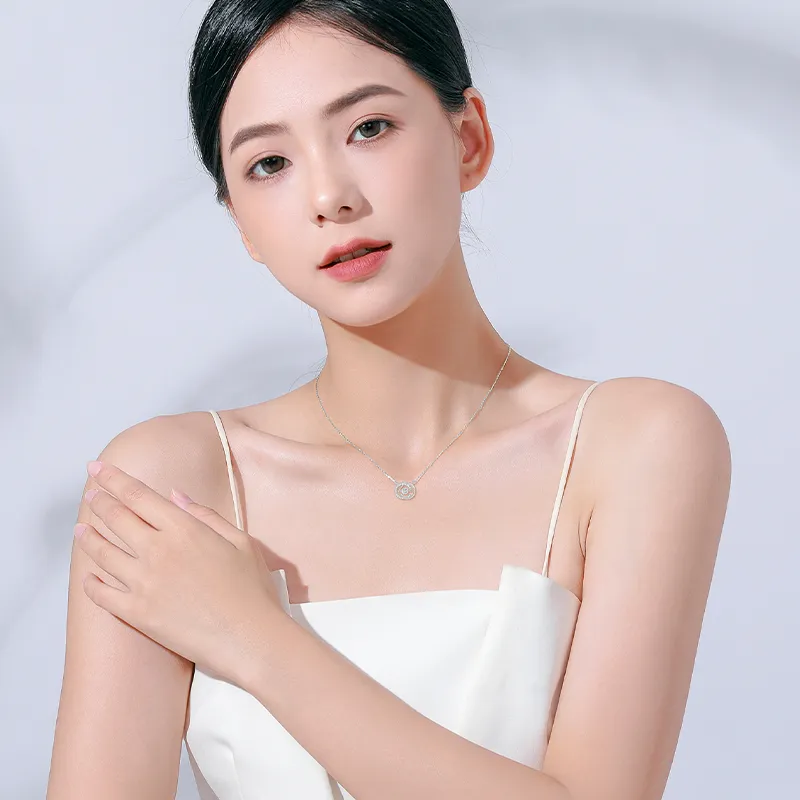 Chinese Jewelry 925 Sterling Silver Necklaces Women's-4