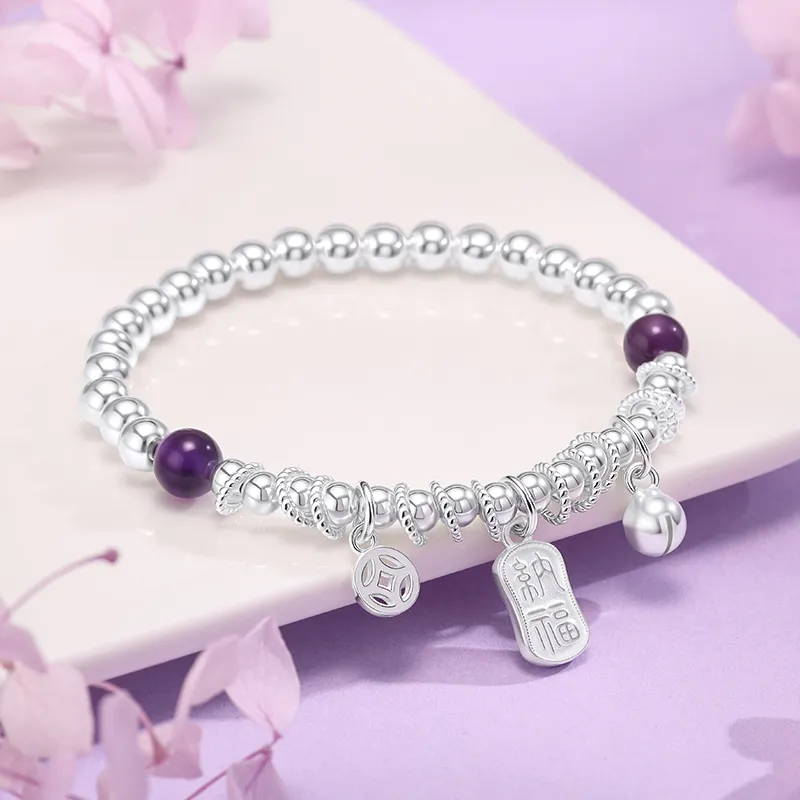 SINO GEM S925 Silver Bracelets Unisex-4