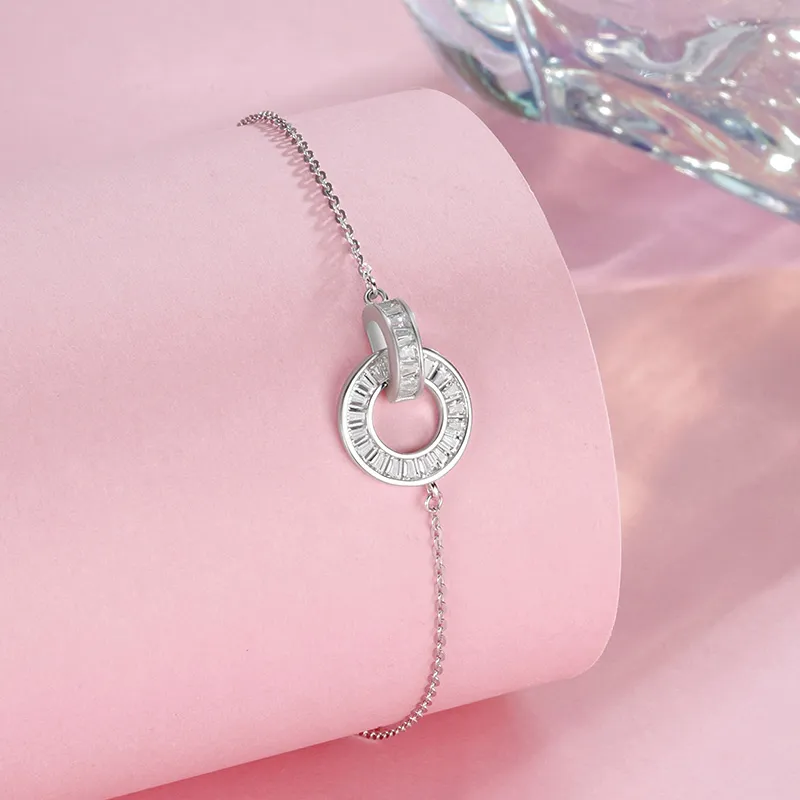 SINO GEM 925 Sterling Silver Bracelets Women's-1