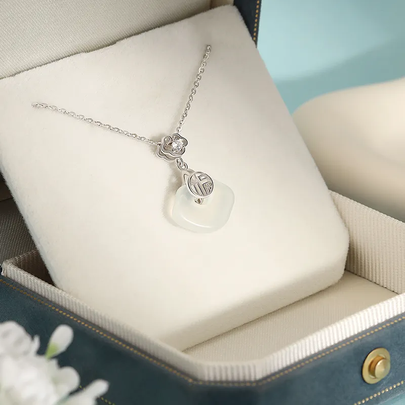 SINO GEM Chalcedony Necklaces Women's-2