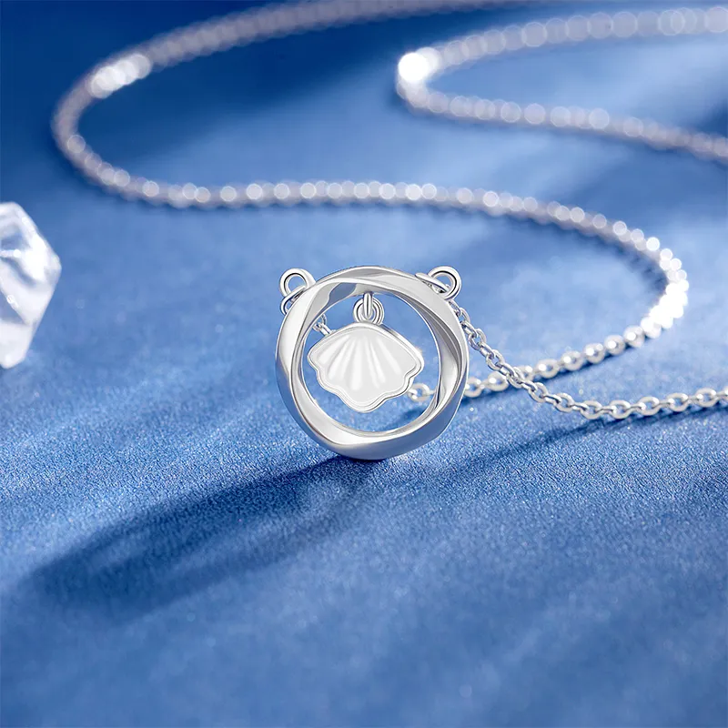 SINO GEM 925 Sterling Silver Necklaces Women's-5