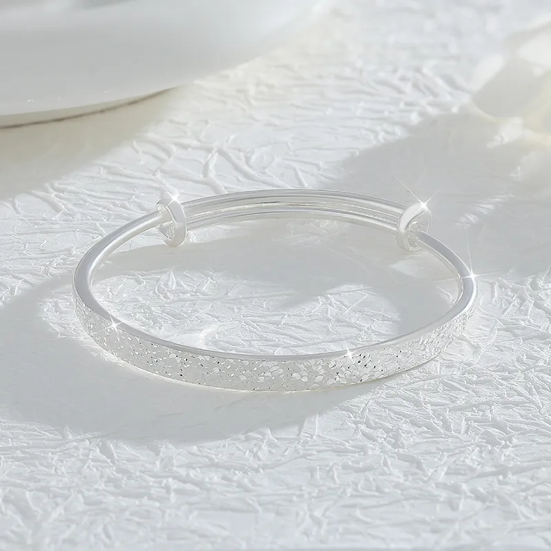 SINO GEM 999 Fine Silver Bangles Women's-2