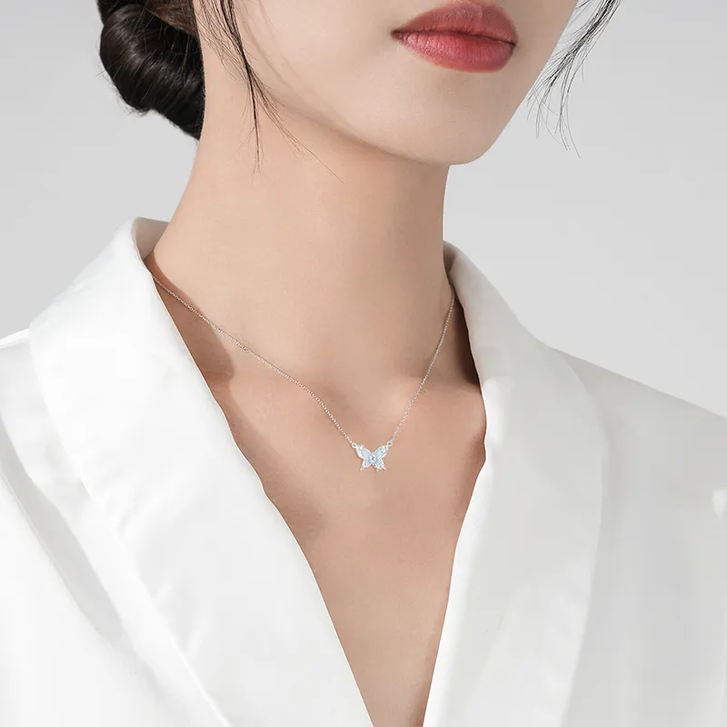 SINO GEM 925 Sterling Silver Necklaces Women's-6