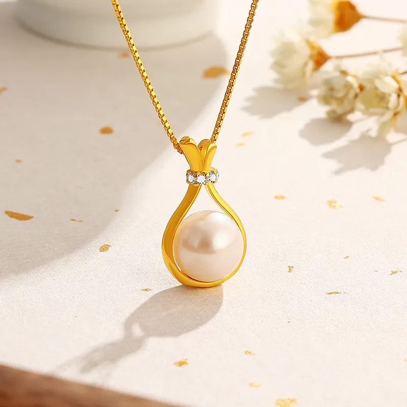 Chinese Jewelry Freshwater Pearl Necklaces Women's-4