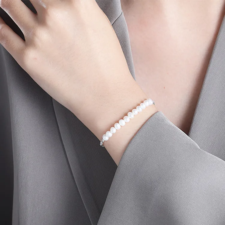 Chinese Jewelry Freshwater Pearl Bracelets Women's-3