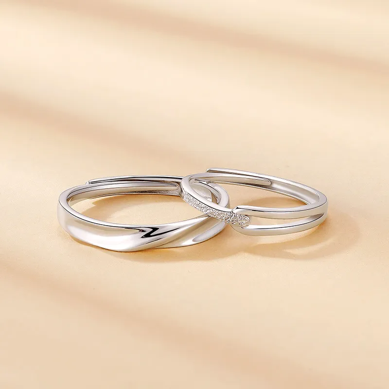 SINO GEM S925 Silver Rings Unisex-4