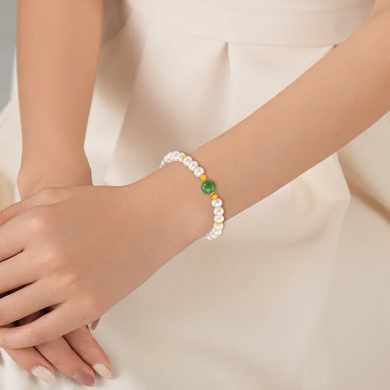 Chinese Jewelry Freshwater Pearl Bracelets Women's-7