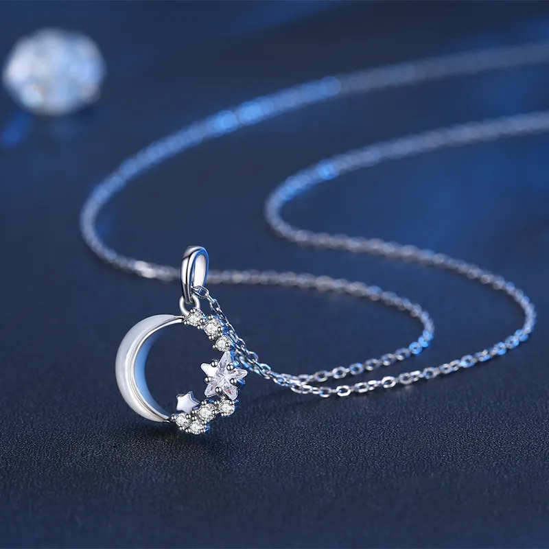 SINO GEM 925 Sterling Silver Necklaces Women's-4