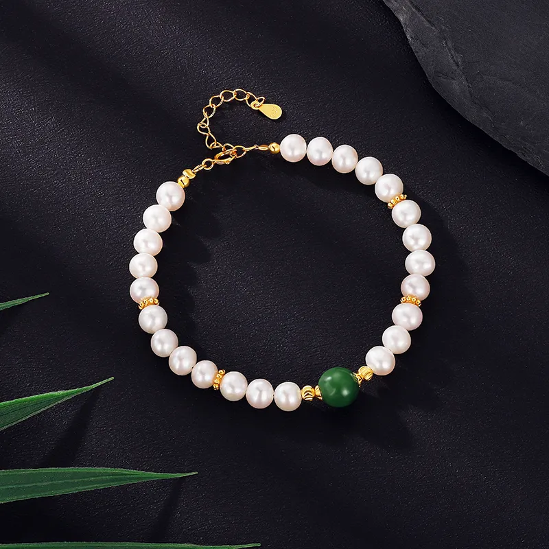 Chinese Jewelry Freshwater Pearl Bracelets Women's-2
