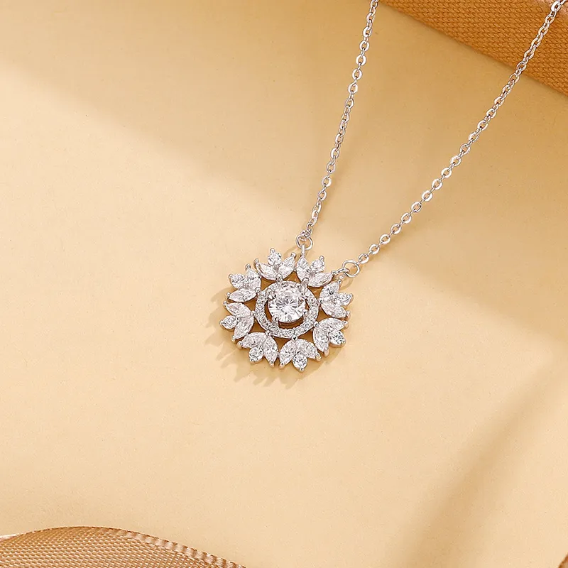 SINO GEM S925 Silver Necklaces Women's-4