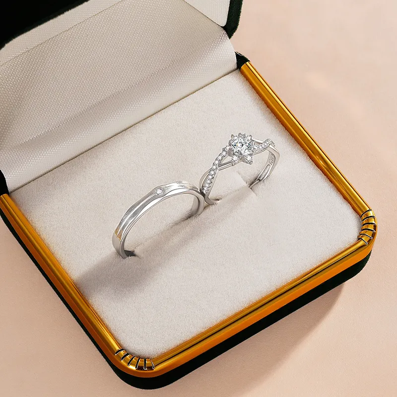 SINO GEM S925 Silver Rings Unisex-3
