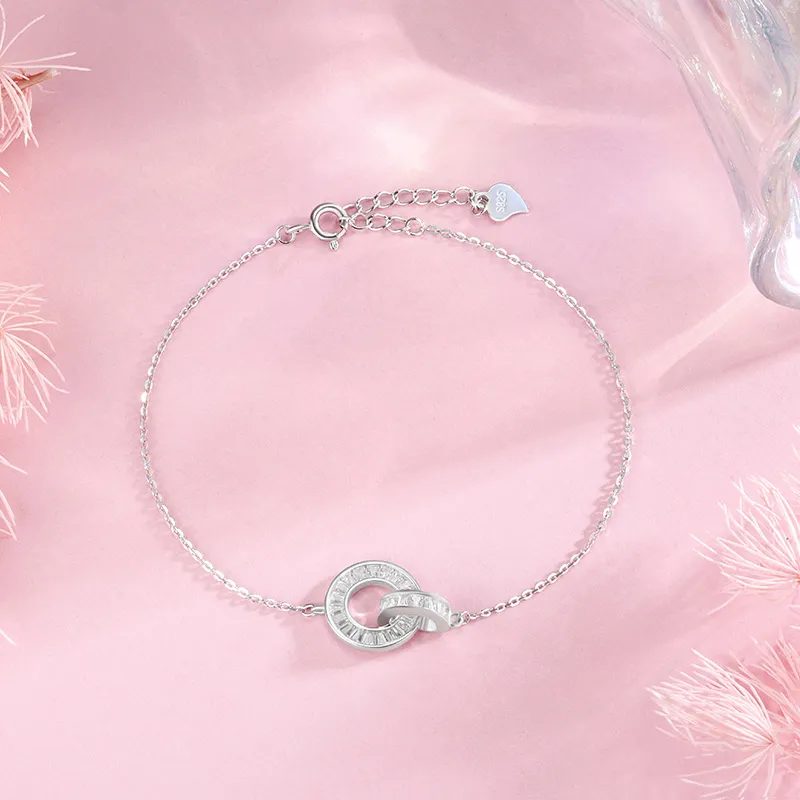 SINO GEM 925 Sterling Silver Bracelets Women's-4