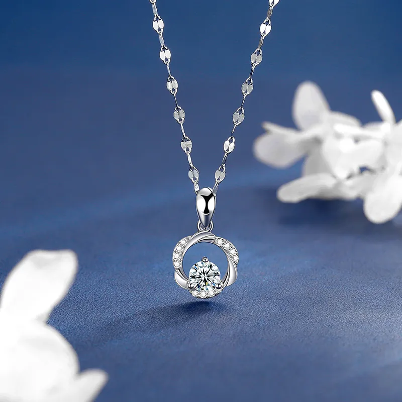SINO GEM 925 Sterling Silver Necklaces Women's-2