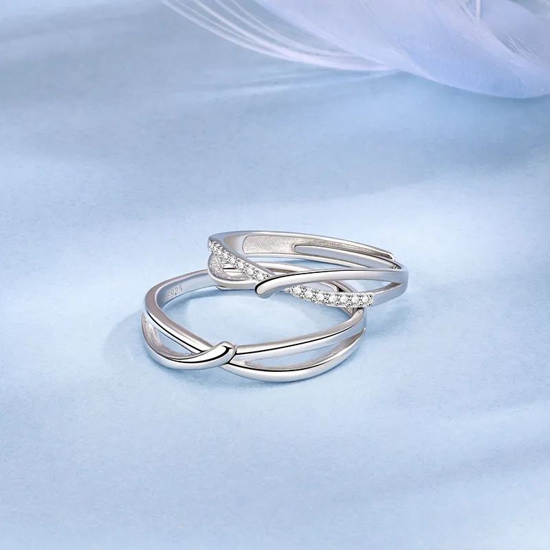 SINO GEM S925 Silver Rings Unisex-4