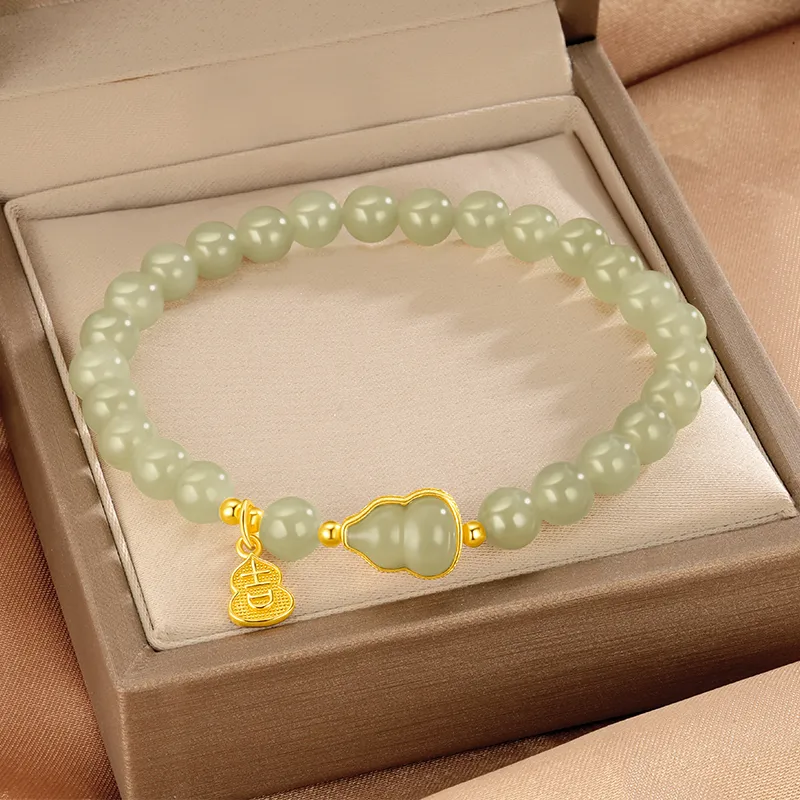 SINO GEM Hetian Jade Bracelets Pale Greenish White Jade Women's-4