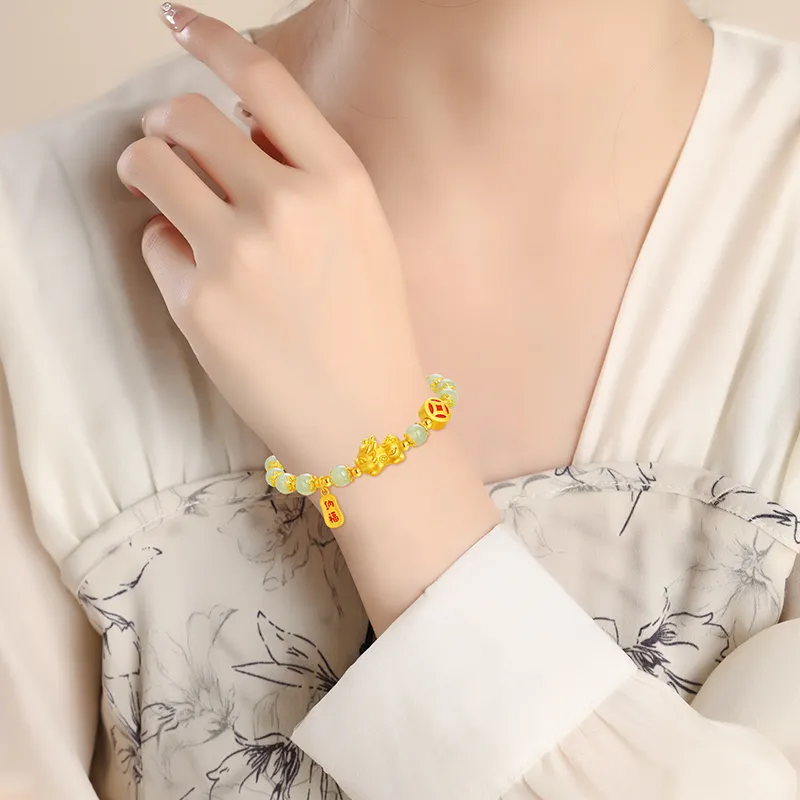 SINO GEM Hetian Jade Bracelets Green Jade Unisex-4