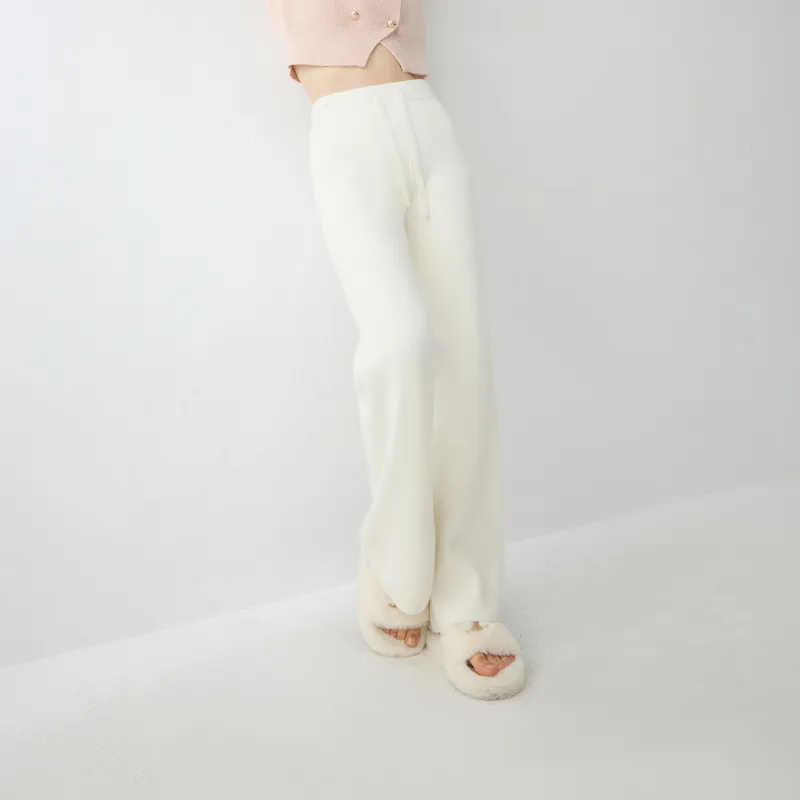 3COLOUR Casual Pants Women's Pearl White-3
