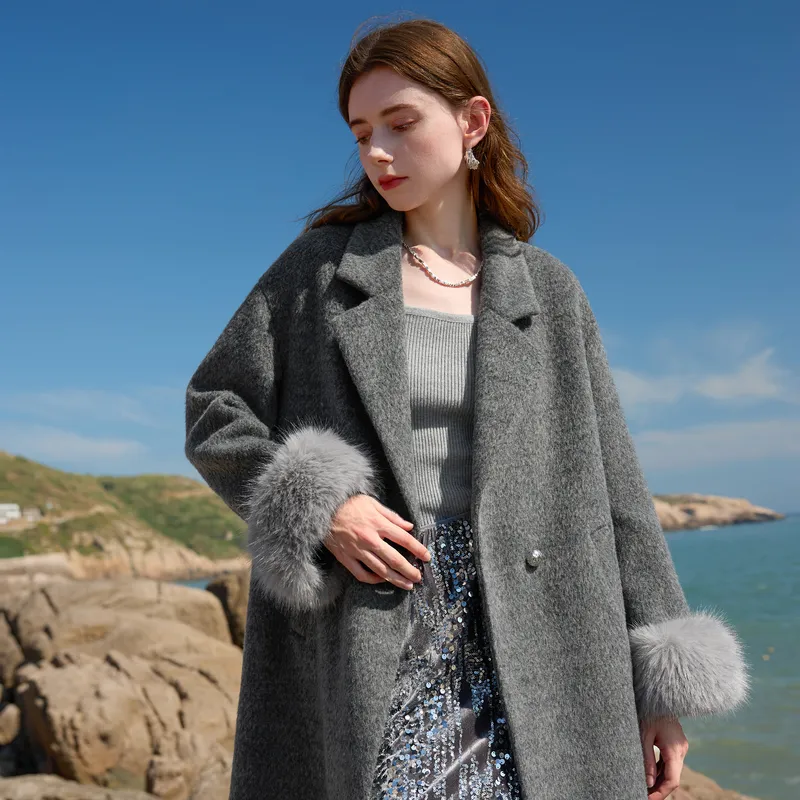3COLOUR Coats Women's Heather Gray-4