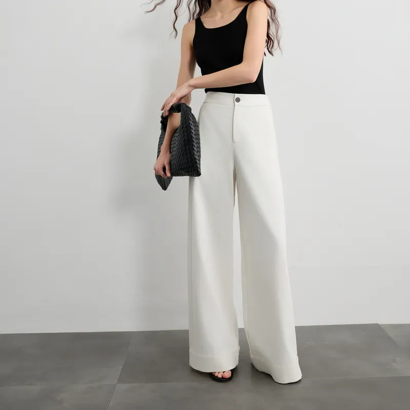 3COLOUR Casual Pants Women's Cloud White-10