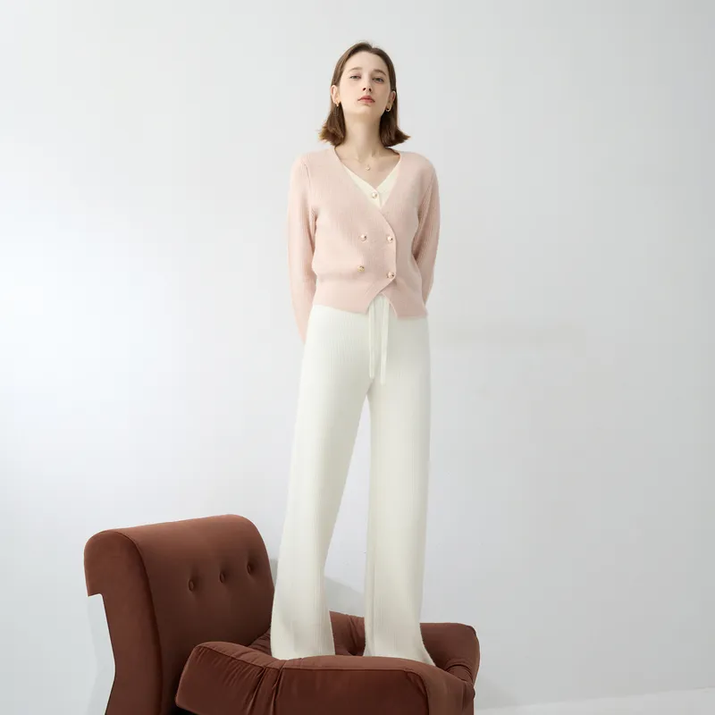 3COLOUR Casual Pants Women's Pearl White-2