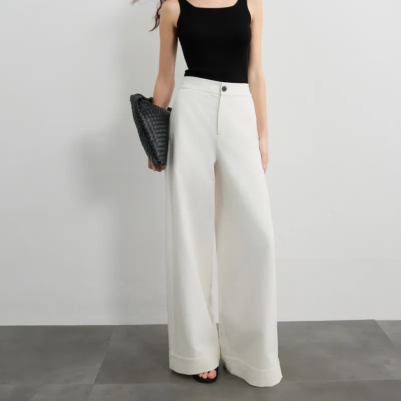 3COLOUR Casual Pants Women's Cloud White-9
