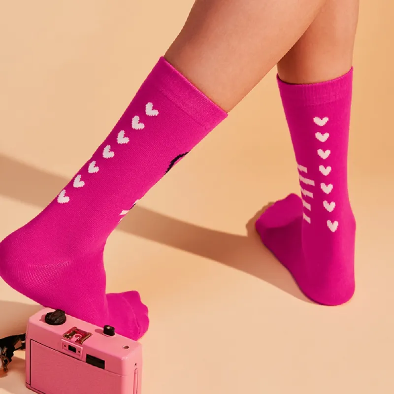 LIFEBEAT Mid Calf Socks Unisex 2 Pack Multicolor-3