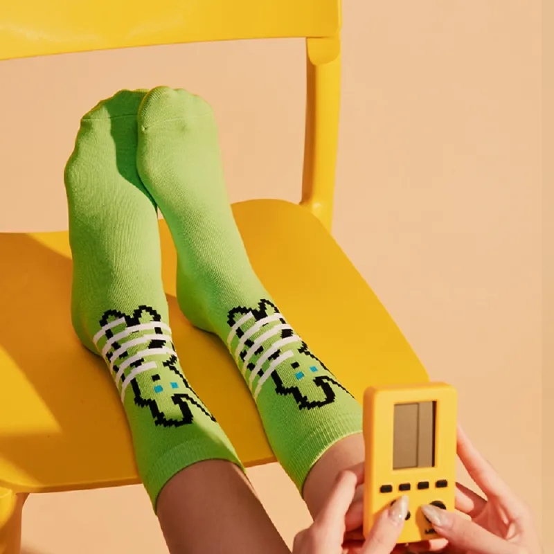 LIFEBEAT Mid Calf Socks Unisex 2 Pack Multicolor-2