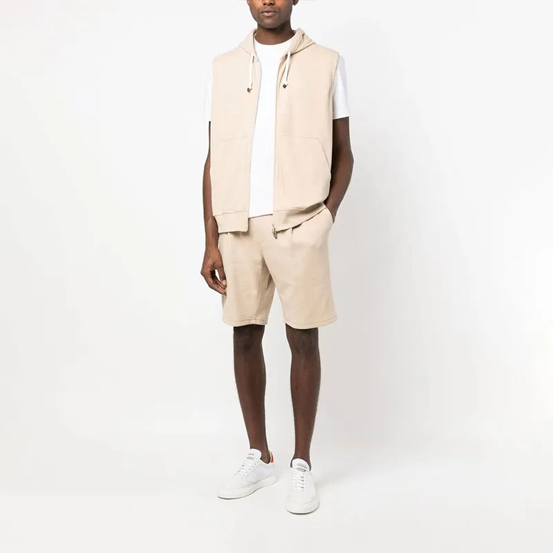 Brunello Cucinelli Sleeveless Cotton Hoodie-2