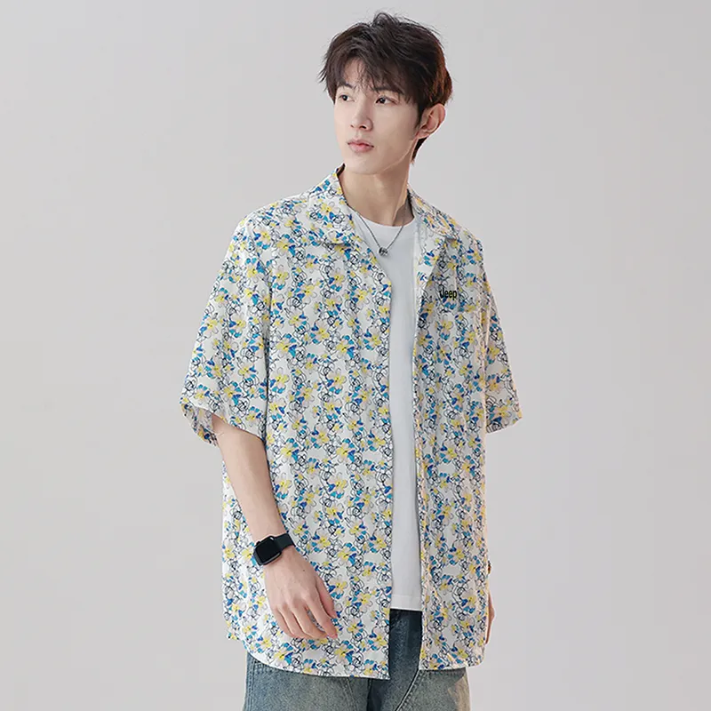 Jeep Short Sleeved Shirt Unisex Pataya Yellow-4