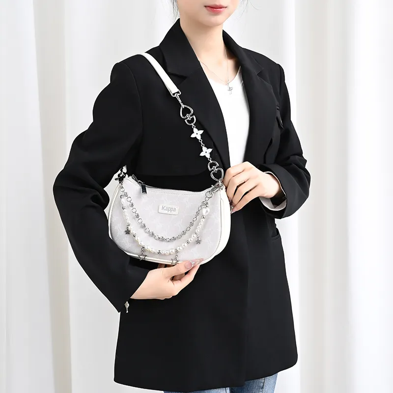 Lan Bao Fan Alloy Metal Bag Accessory Bag Strap Unisex Silver-27