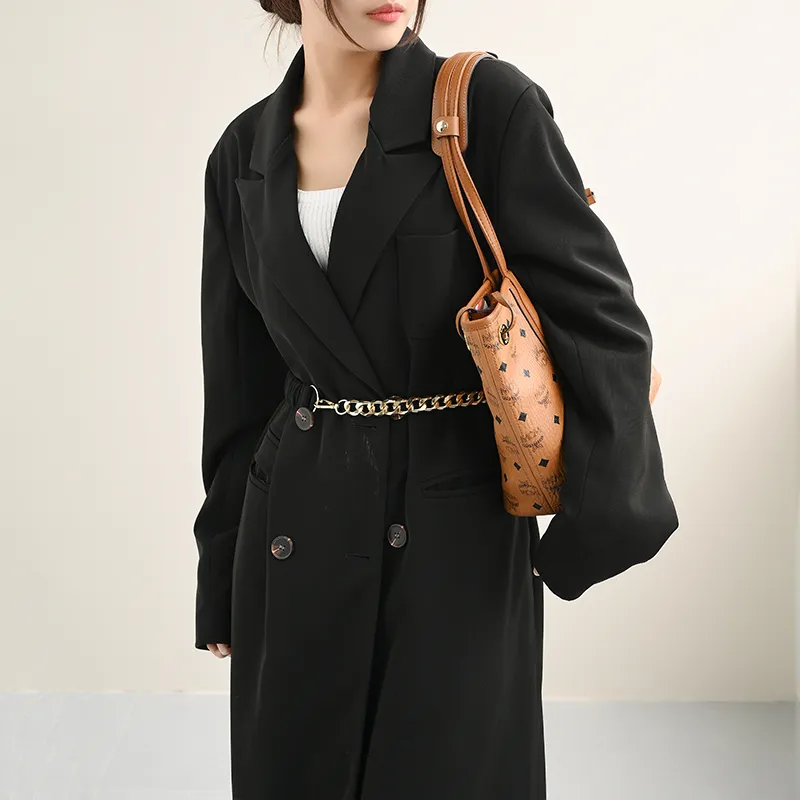 Lan Bao Fan Microfiber Leather Bag Insert Women's Beige/Brown-4