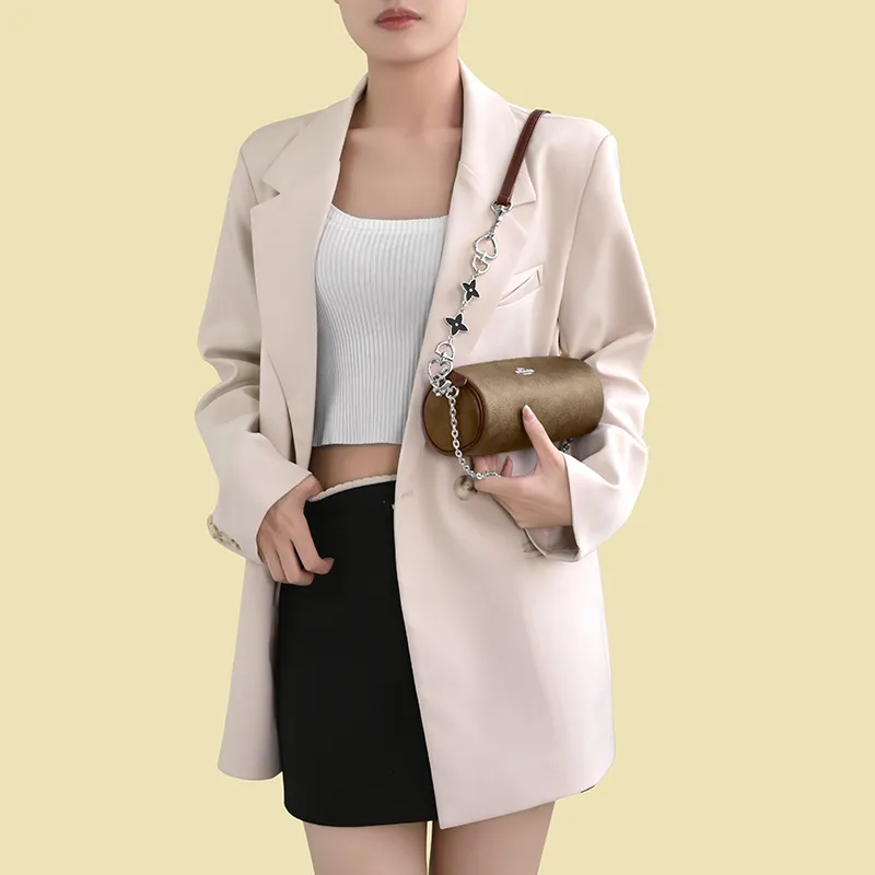 Lan Bao Fan Metal Shoulder Strap, Bag Accessory Women's Gold Tone-104