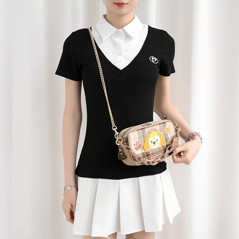 Lan Bao Fan Metal With Canvas Bag Strap Unisex Multicolor-17
