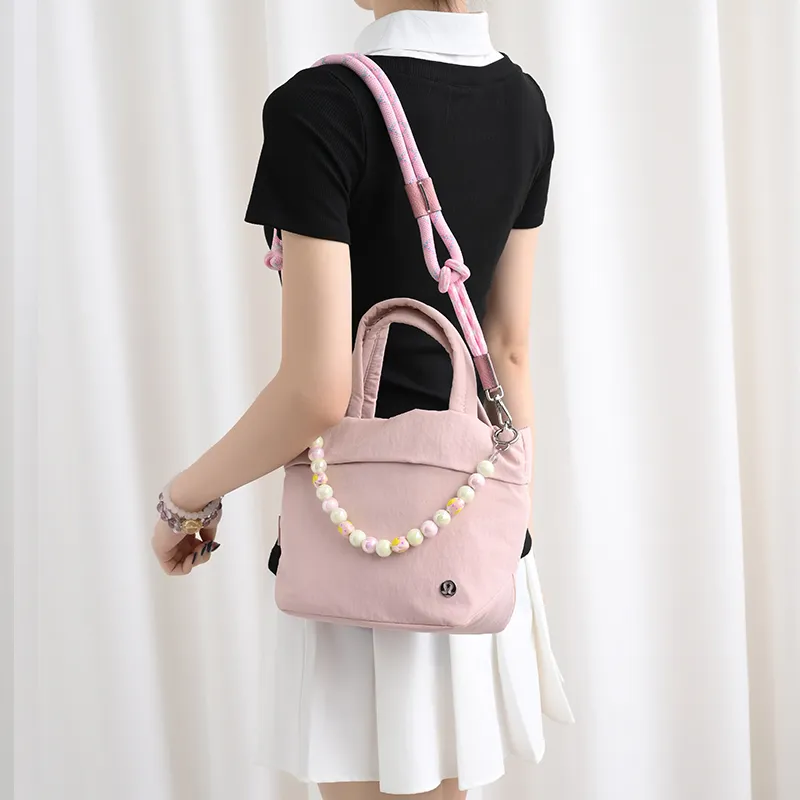 Lan Bao Fan Microfiber Synthetic Leather Bag Strap Women's Pink-24