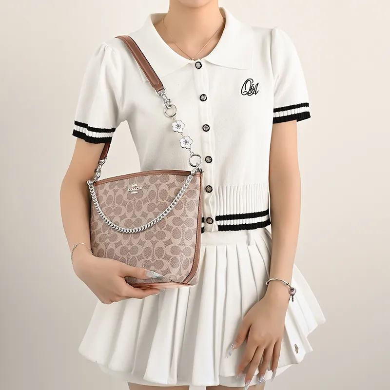 Lan Bao Fan Alloy Metal Bag Accessory Bag Strap Women's Gold/Silver-37