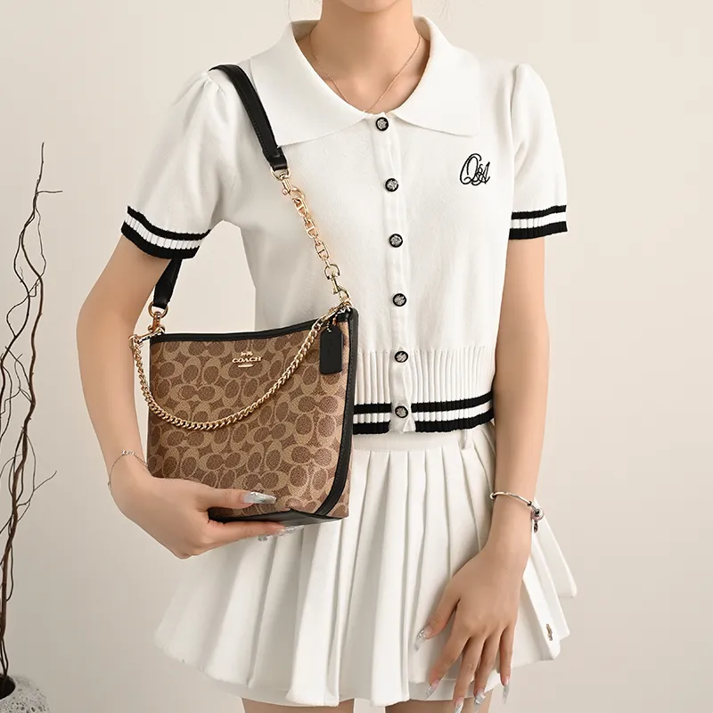 Lan Bao Fan Alloy Metal Bag Accessory Bag Strap Women's Gold/Silver-32