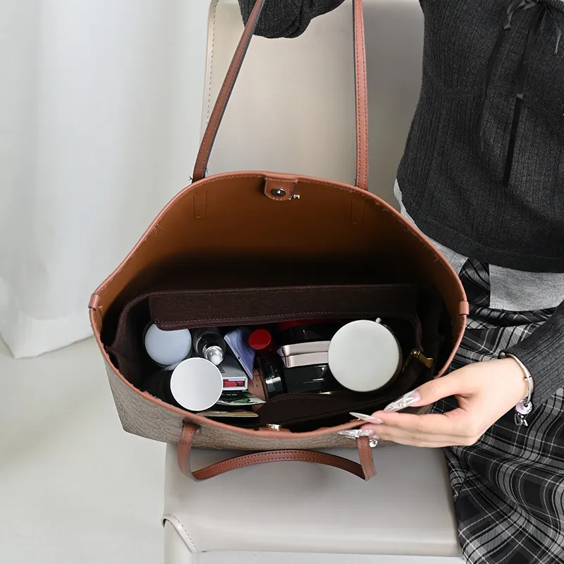 Lan Bao Fan Artificial Leather, Felt Bag Insert Unisex Multicolor-25