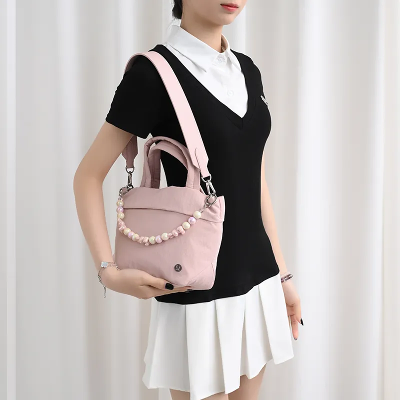 Lan Bao Fan Microfiber Synthetic Leather Bag Strap Women's Pink-28