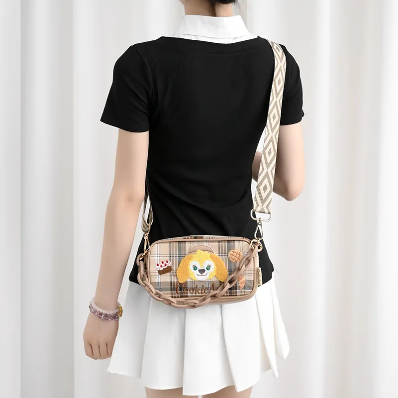 Lan Bao Fan Metal With Canvas Bag Strap Unisex Multicolor-9